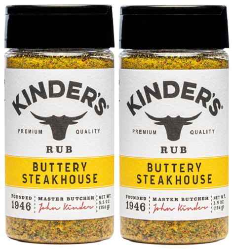 Kinder’s Buttery Steakhouse Seasoning Rub 2 Pack