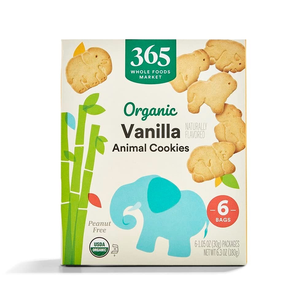 Organic Multi Pack Vanilla Animal Cookie, 6.3 Ounce