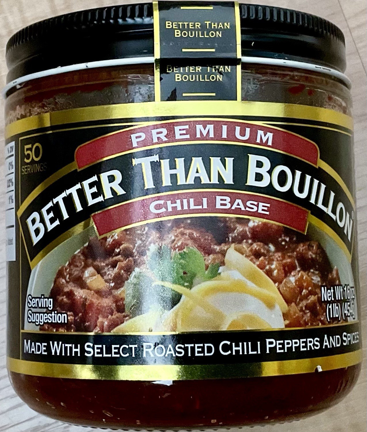 Better than Bouillon Chili Base, Select Roasted Chili Peppers & Spices, 16 Oz