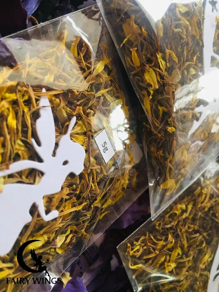 Ceylon Herbal Blue Lotus Flower Dried Stamens Pollens Pure Organic Dream Tea