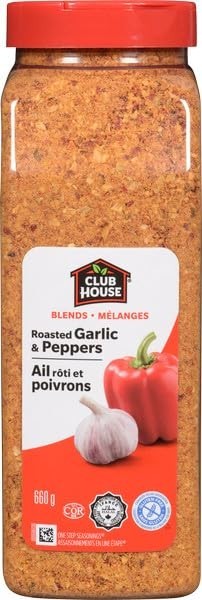 Club House Roasted Garlic and Red Pepper One Step Seasoning 660G – Imported from