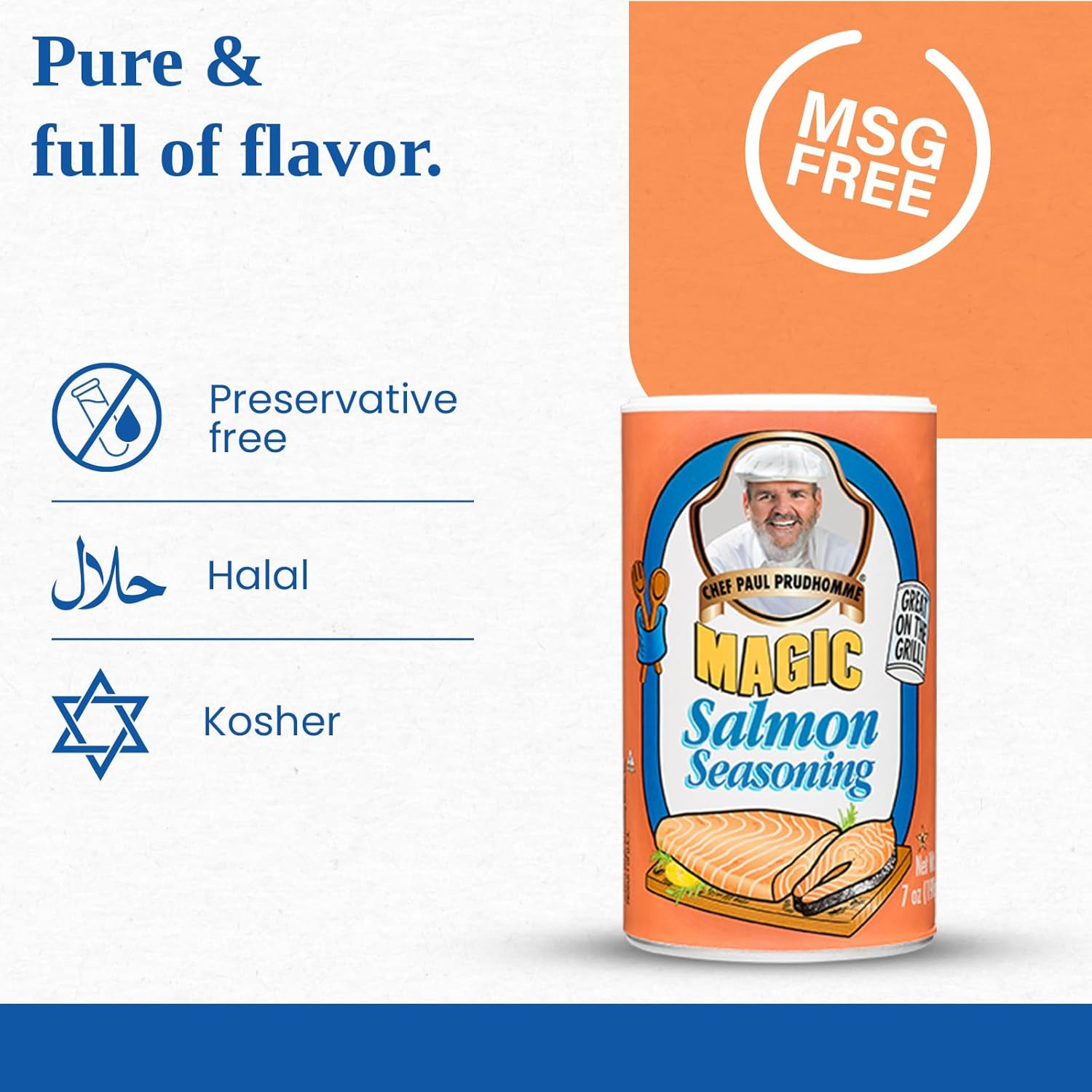 Chef Paul Magic Seasonings Blends Salmon Magic Seasoning | Salmon Seasoning with