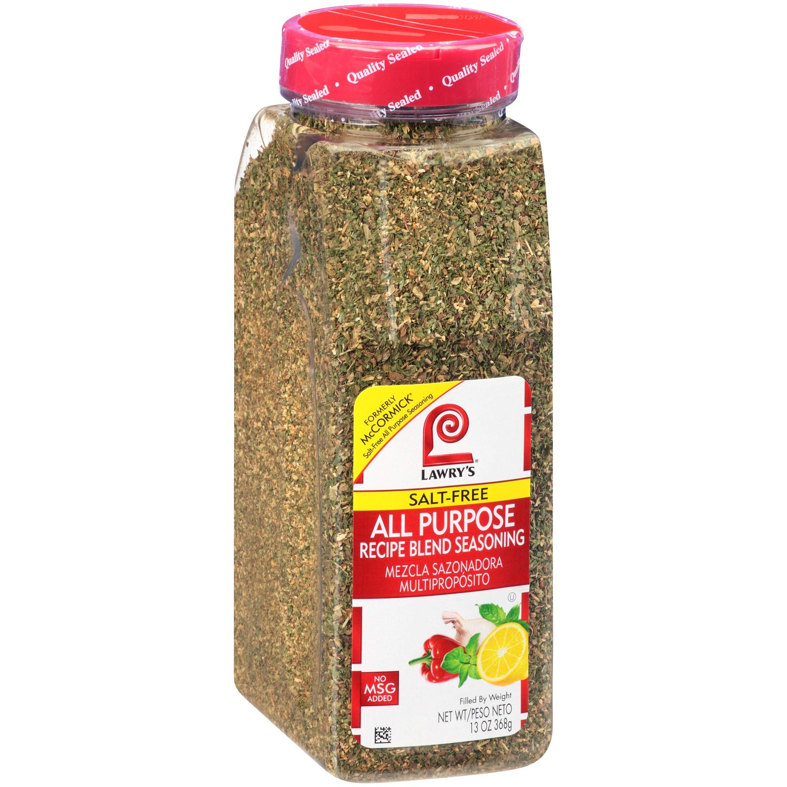 Lawry’s Salt Free All Purpose Recipe Blend Seasoning, 13 13 Ounce (Pack of 1)