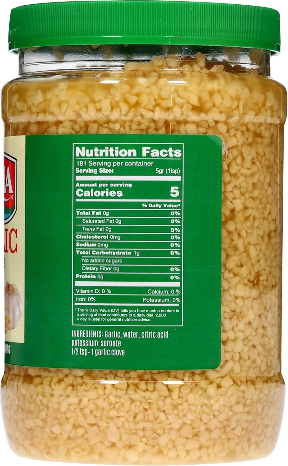 Convenient 32 Ounce Minced Garlic in Water – Fresh Flavor, No Preservatives