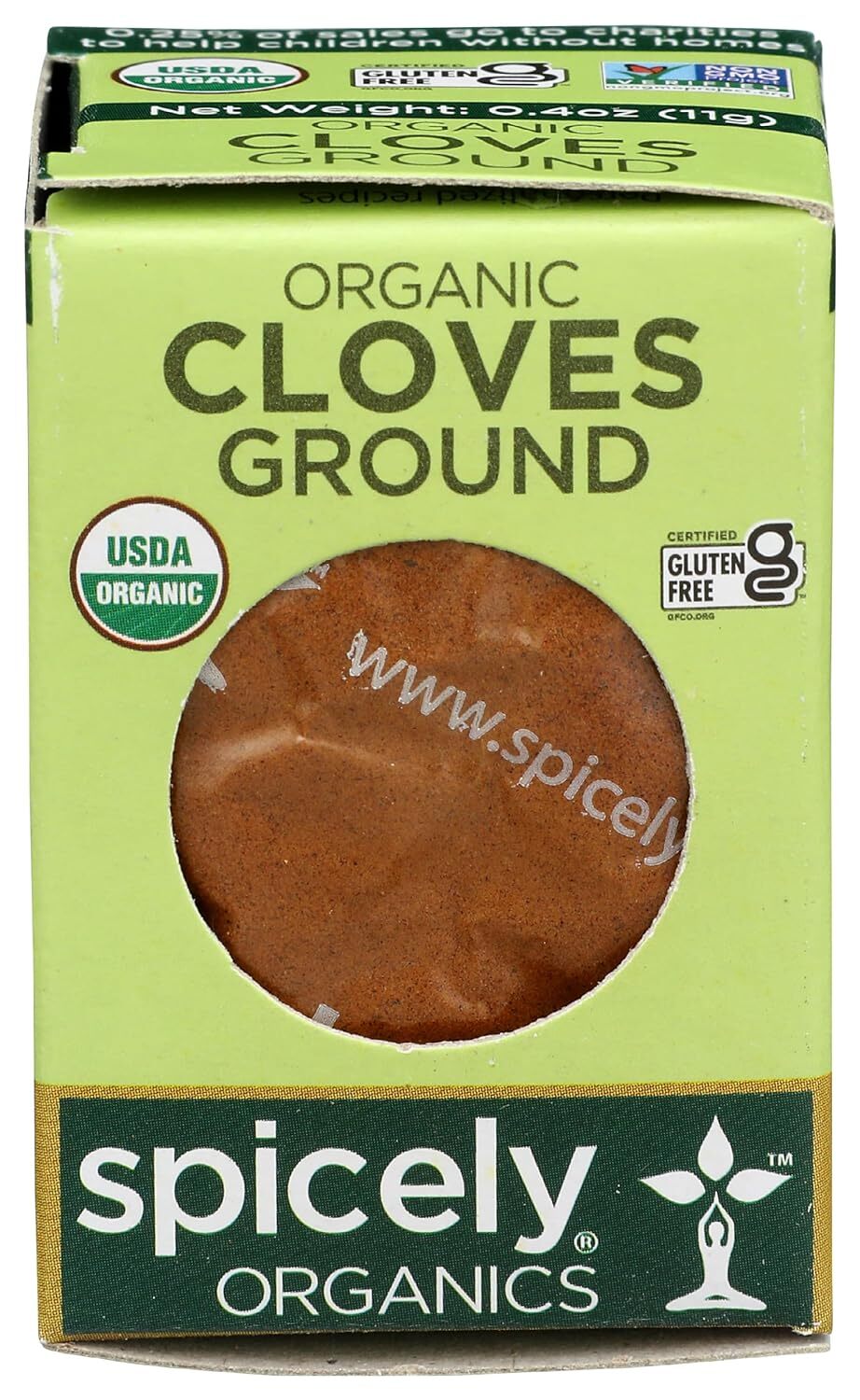Spicely Organics Organic Cloves Ground .4 Oz