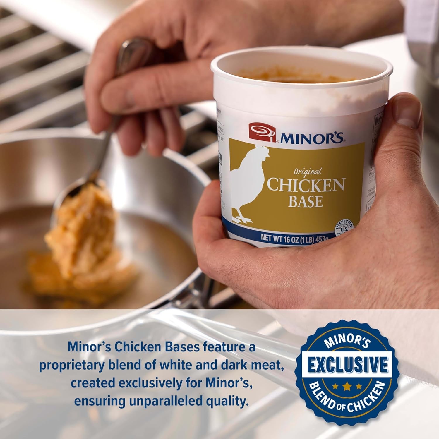 Minor’s Chicken Base and Stock, Great for Soup Broth, 16 Ounce (Pack of 1)