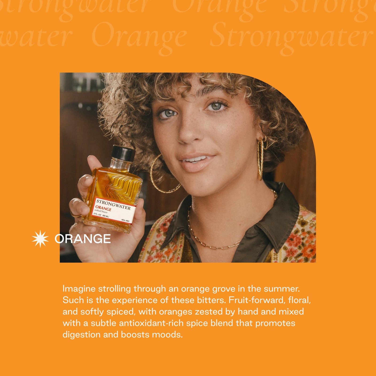 Strongwater Orange Bitters (40 Servings) – Spiced 3 Fl Oz (Pack of 1)