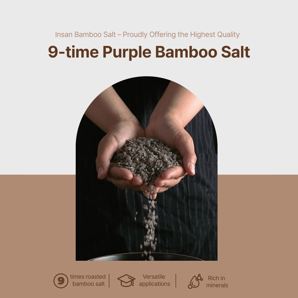INSAN Bamboo Salt Ultimate Purple 9X Roasted Crystal – 60g