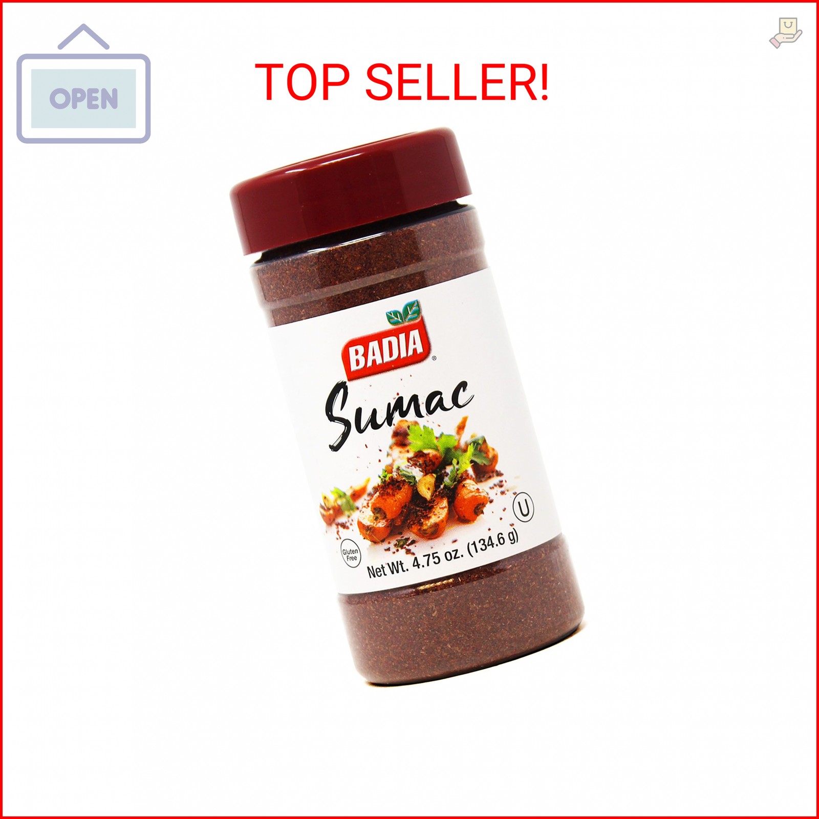 Badia Sumac Spice, 4.75 oz – Ground Sumac Seasoning, Tangy Citrus, Authentic Fla