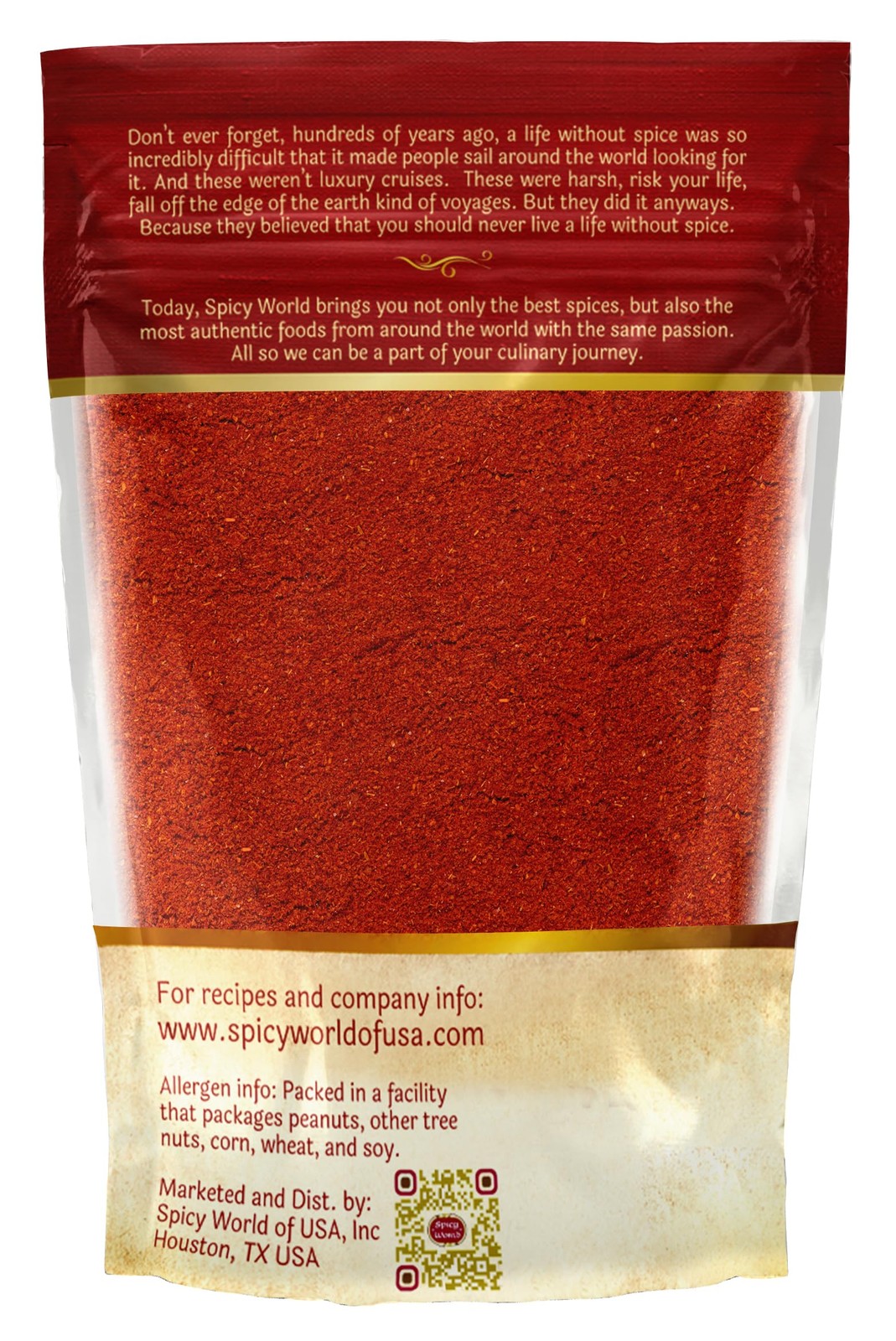 Spicy World Kashmiri Chili Powder Red 7 Ounce Resealable bag | 7 Bag