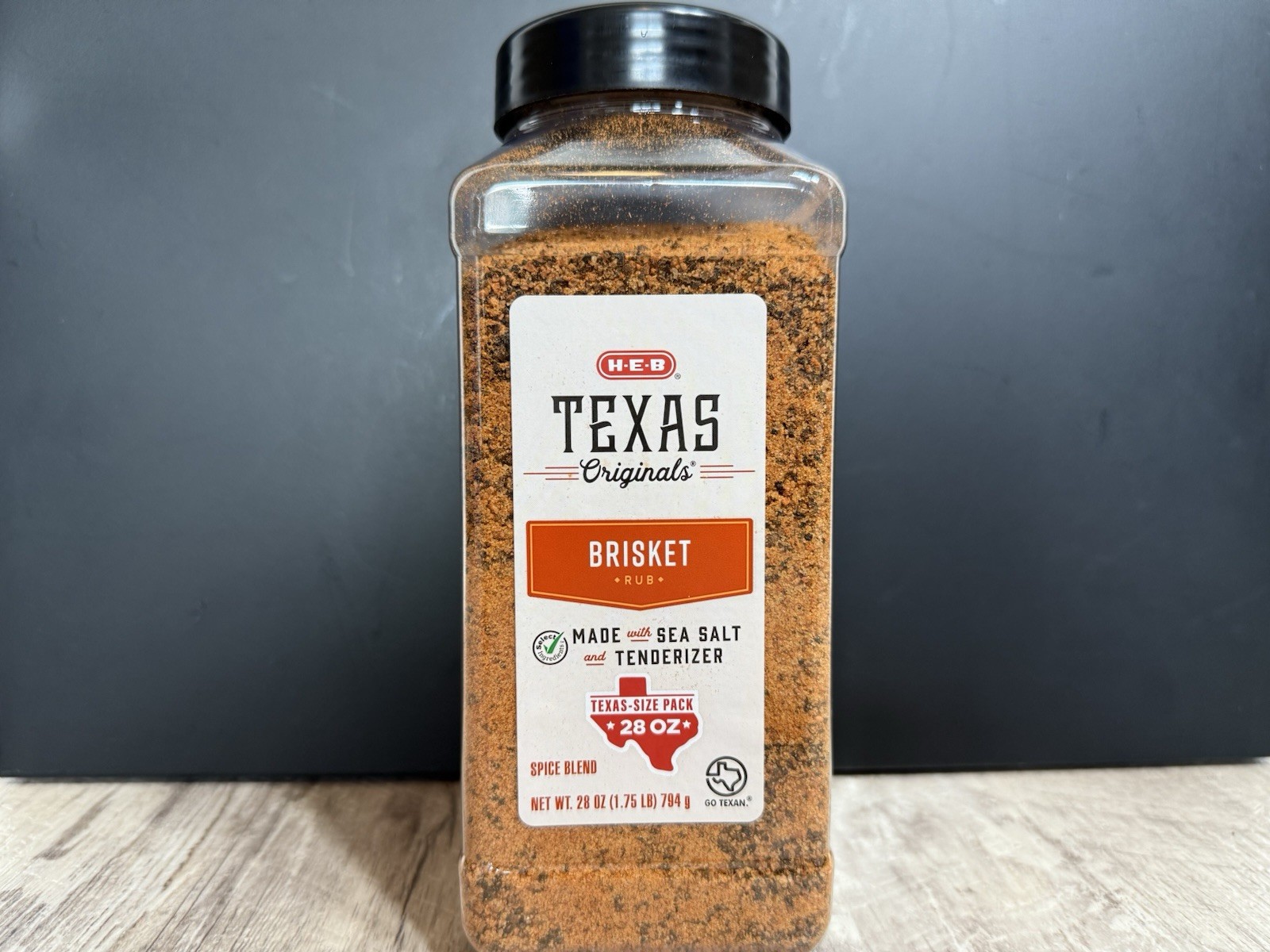 Brisket Rub Spice Blend – H-E-B BBQ Texas Originals – Texas Size Pack – 28 oz