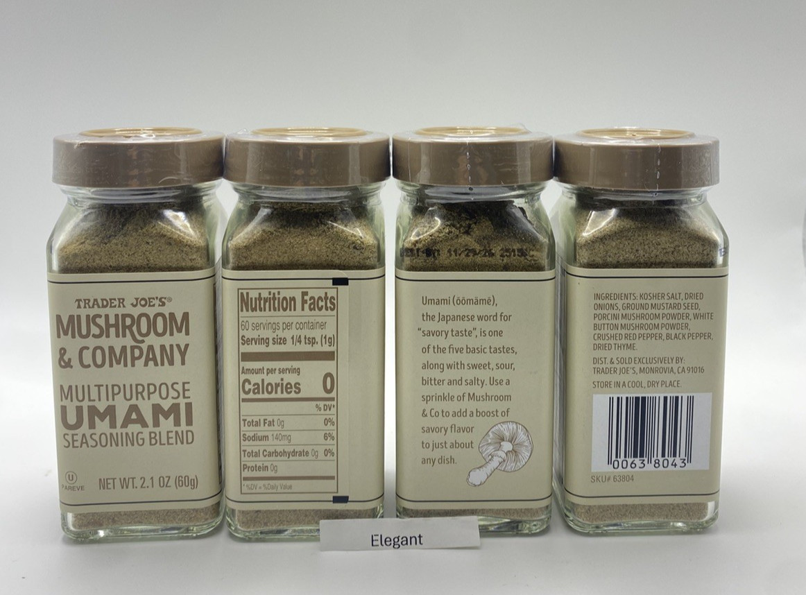 4 Pack Trader Joe’s Mushroom & Company Multipurpose Umami Seasoning Blend 2.1 oz