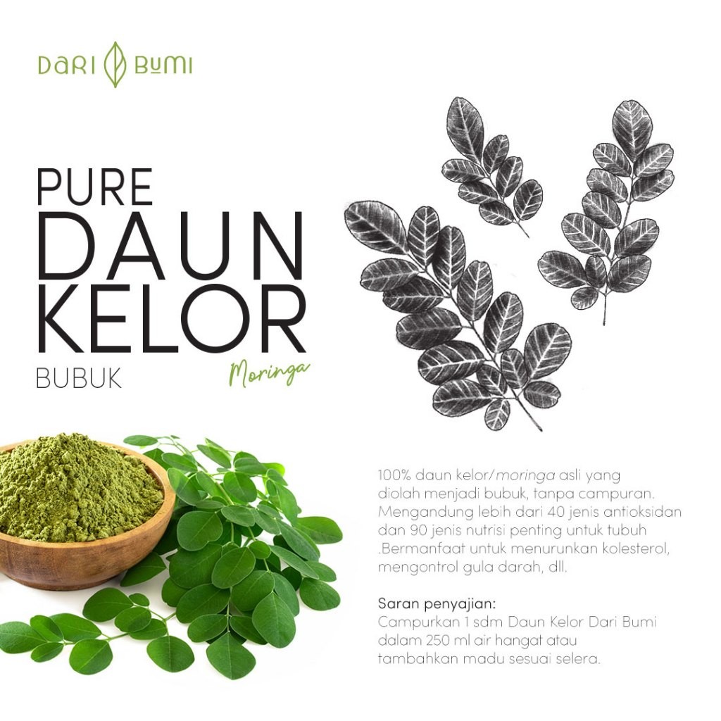 Moringa Leaf Powder 400g | Pure Culinary Grade Natural Botanical