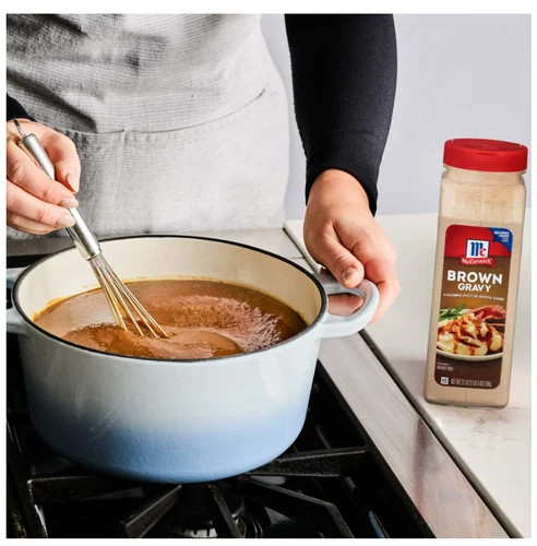 McCormick No Artificial Flavors Brown Gravy Seasoning Mix Bottle, 21.0 oz Bottle