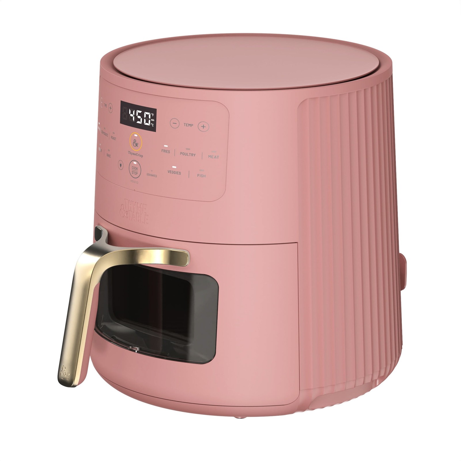 6QT Air Fryer with Thymecrisp™ Ceramic Nonstick Basket Faded Rose