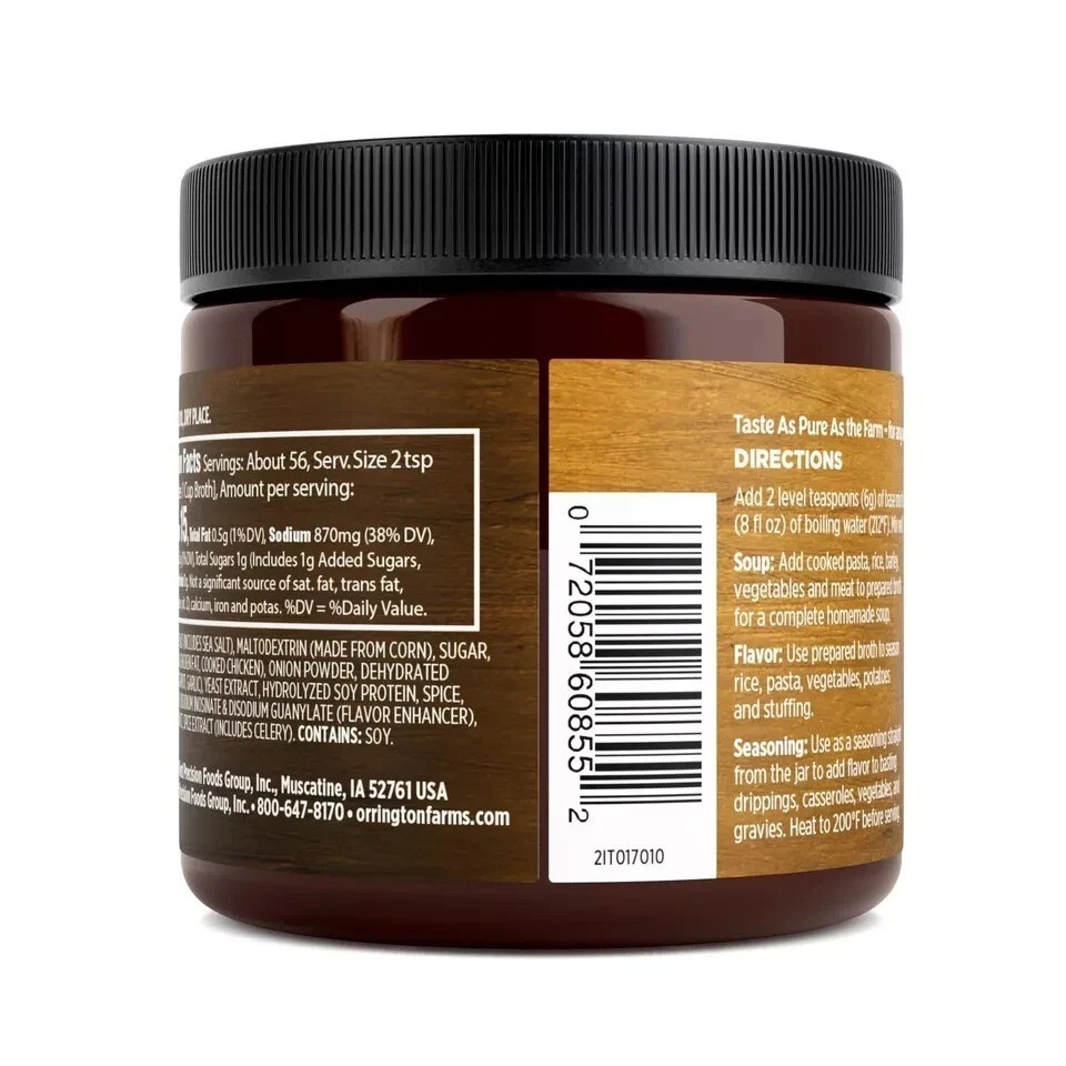 Chicken Flavored Broth Base & Seasoning, Ready-To-Use, Chicken Bouillon Powder C