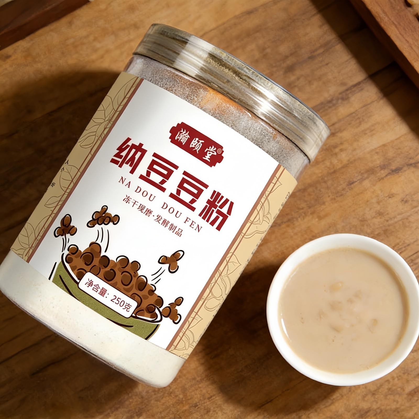 Freeze-Dried Natto Powder – Fermented Soybean Superfood, 250g (8.82 oz)