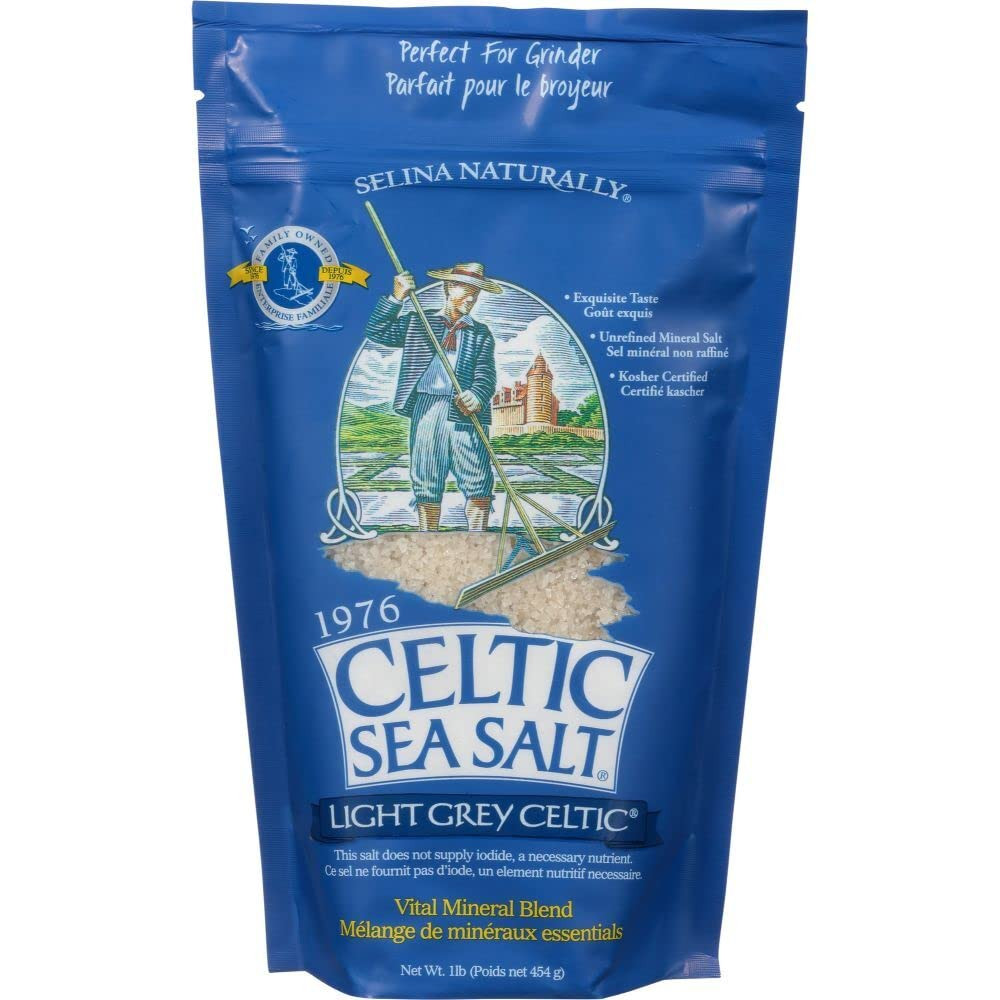 Sal Marina Gris Celta Gruesa 1 Lb No Refinada Para Especias Y Condimentos Nueva