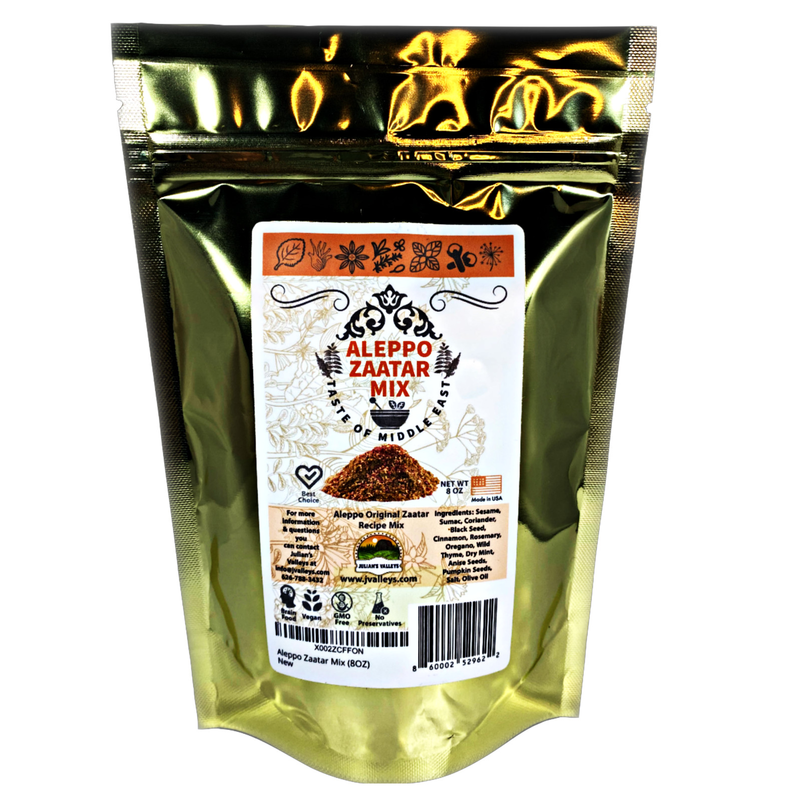 Original Zaatar Spice Mix by Julian’s Valleys