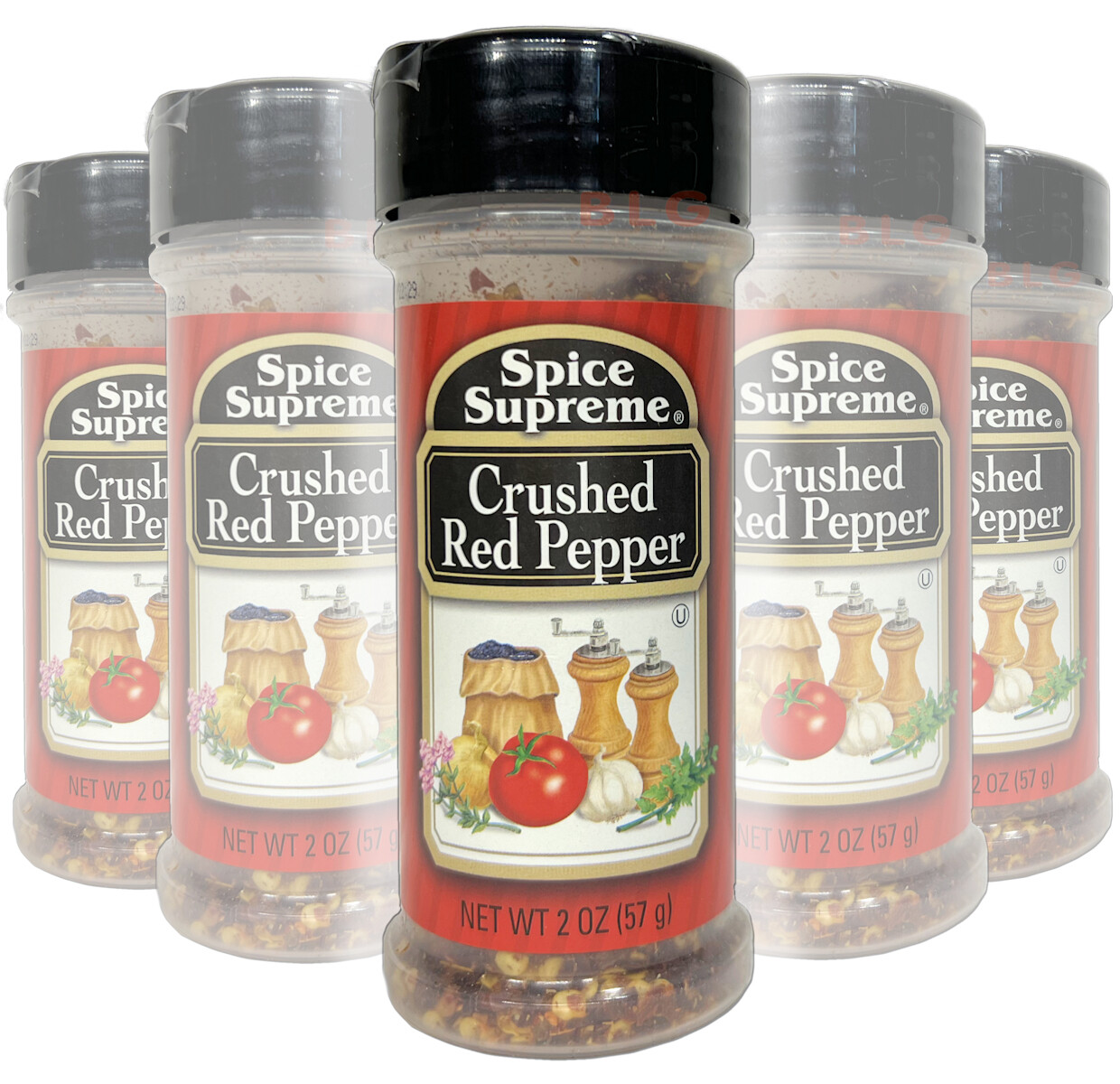 Spice Supreme CRUSHED RED PEPPER Food Seasonings Kitchen Cooking Herb Spices 2oz