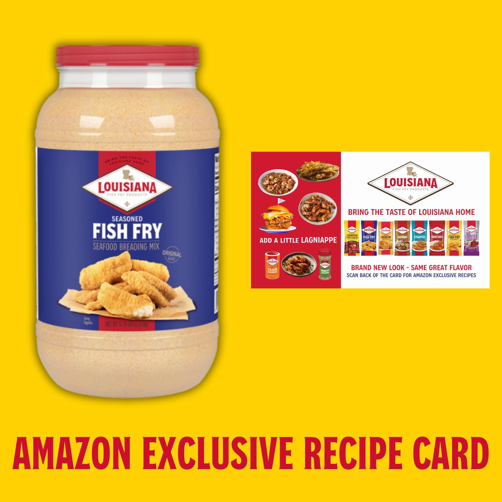 Louisiana Fish Fry Seasoned Fish Fry Seafood Breading Mix 1 Gallon Pack of 1 …