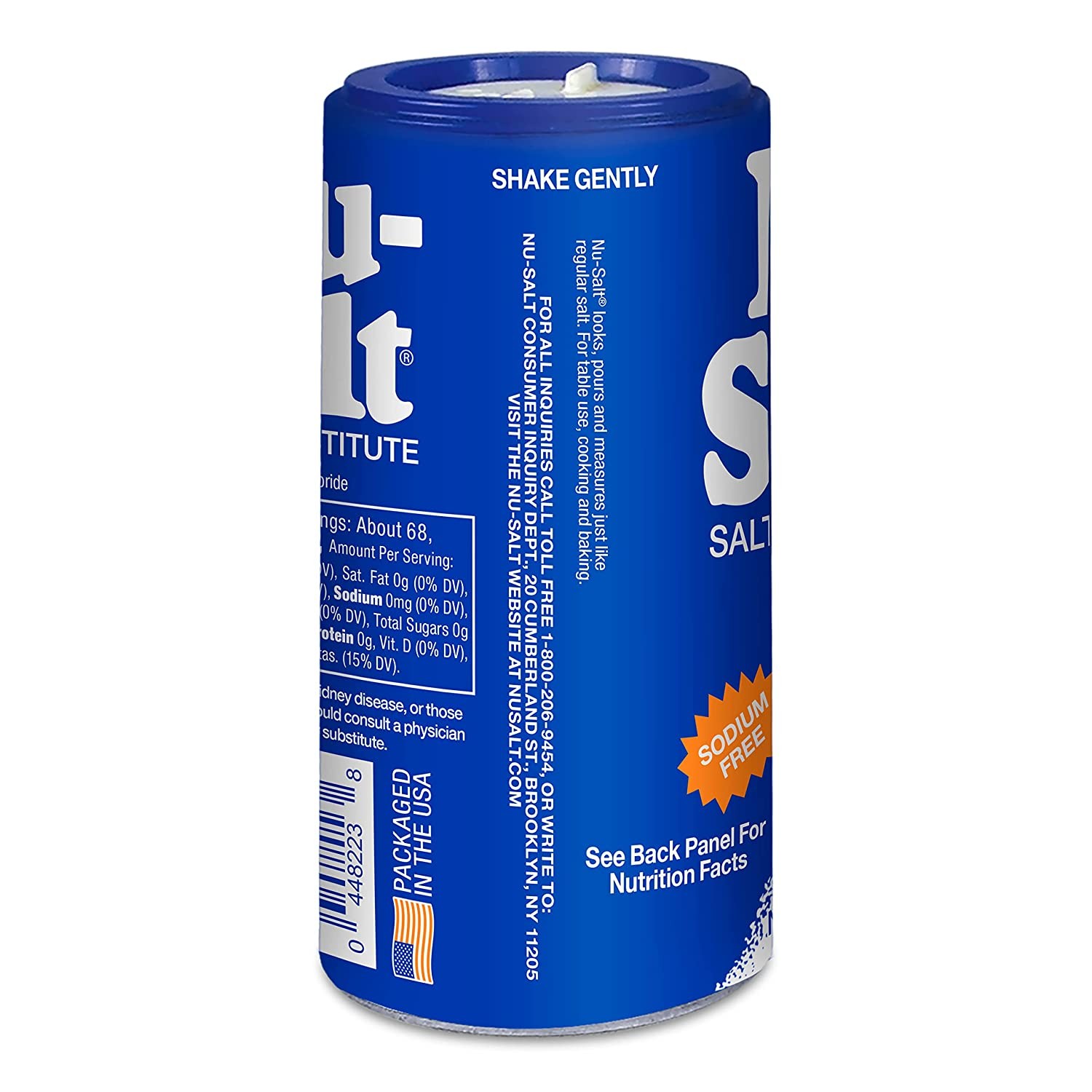 Nu-Salt Salt Substitute (Sodum Free), 3 Oz. – Pack of 5