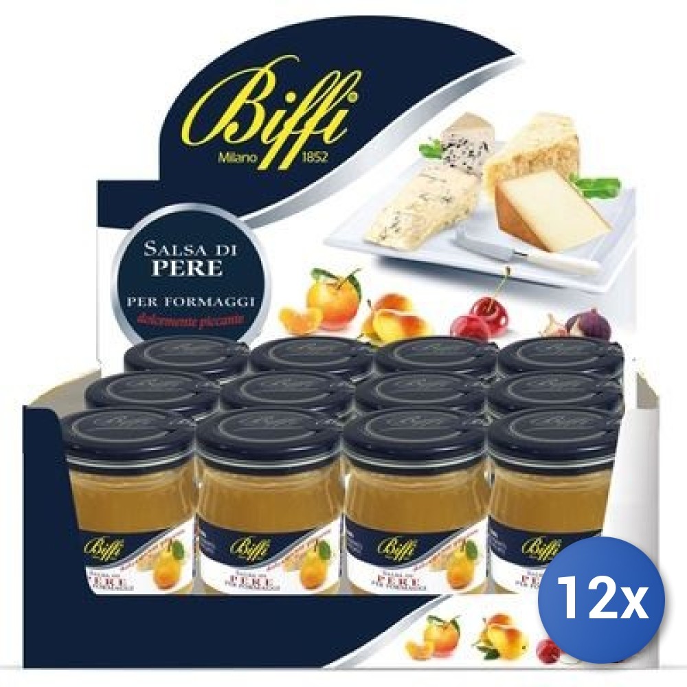 12X Multipack Biffi Pear Sauce 100G