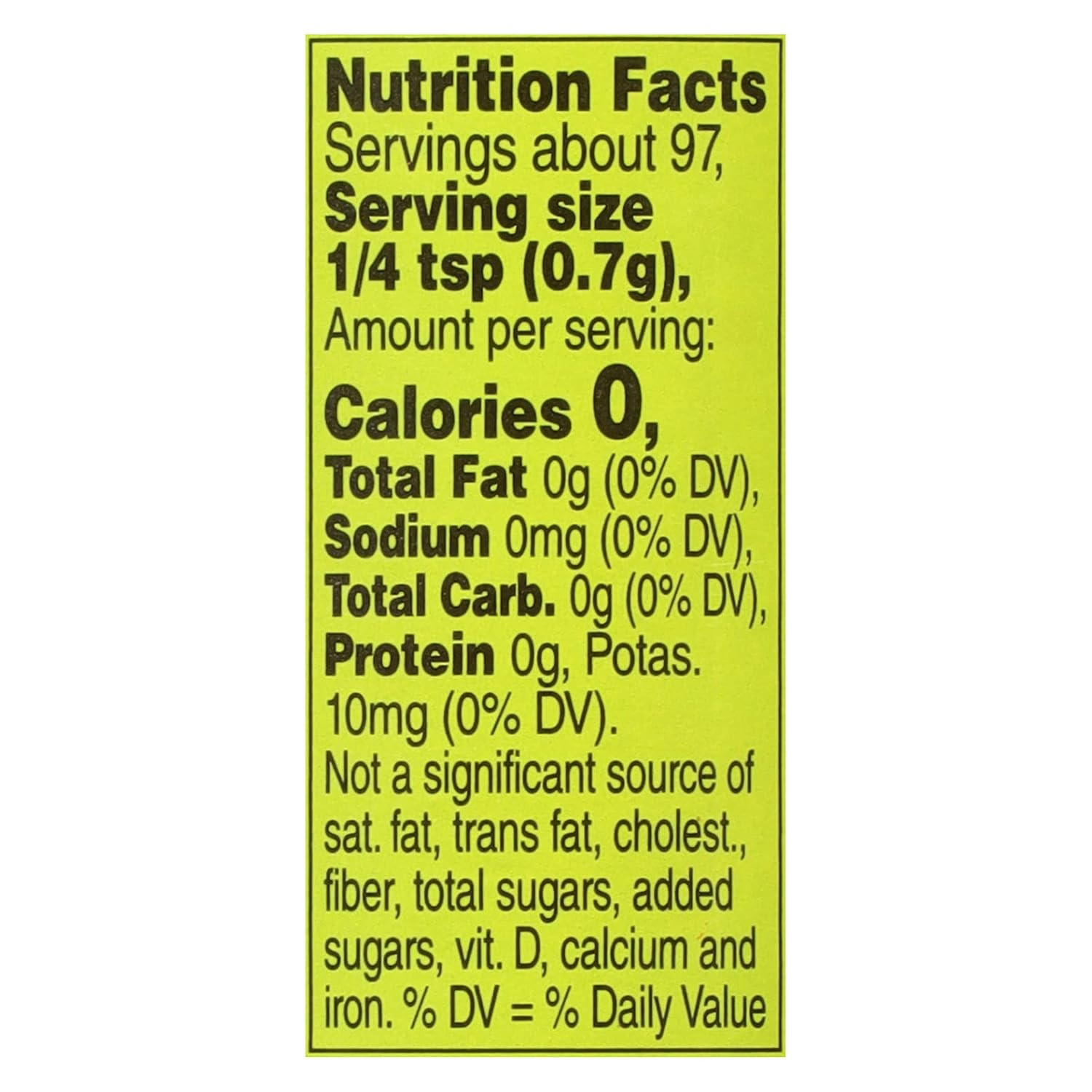 Dash Salt-Free Seasoning Blend, Fiesta Lime, 2.4 Ounce