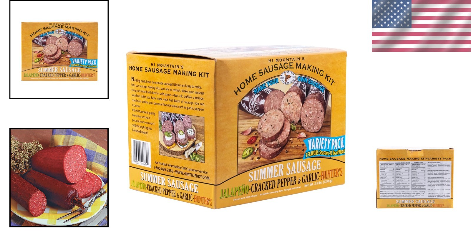 DIY Summer Sausage Kit | Beef, Pork, Venison | Makes 45 lbs