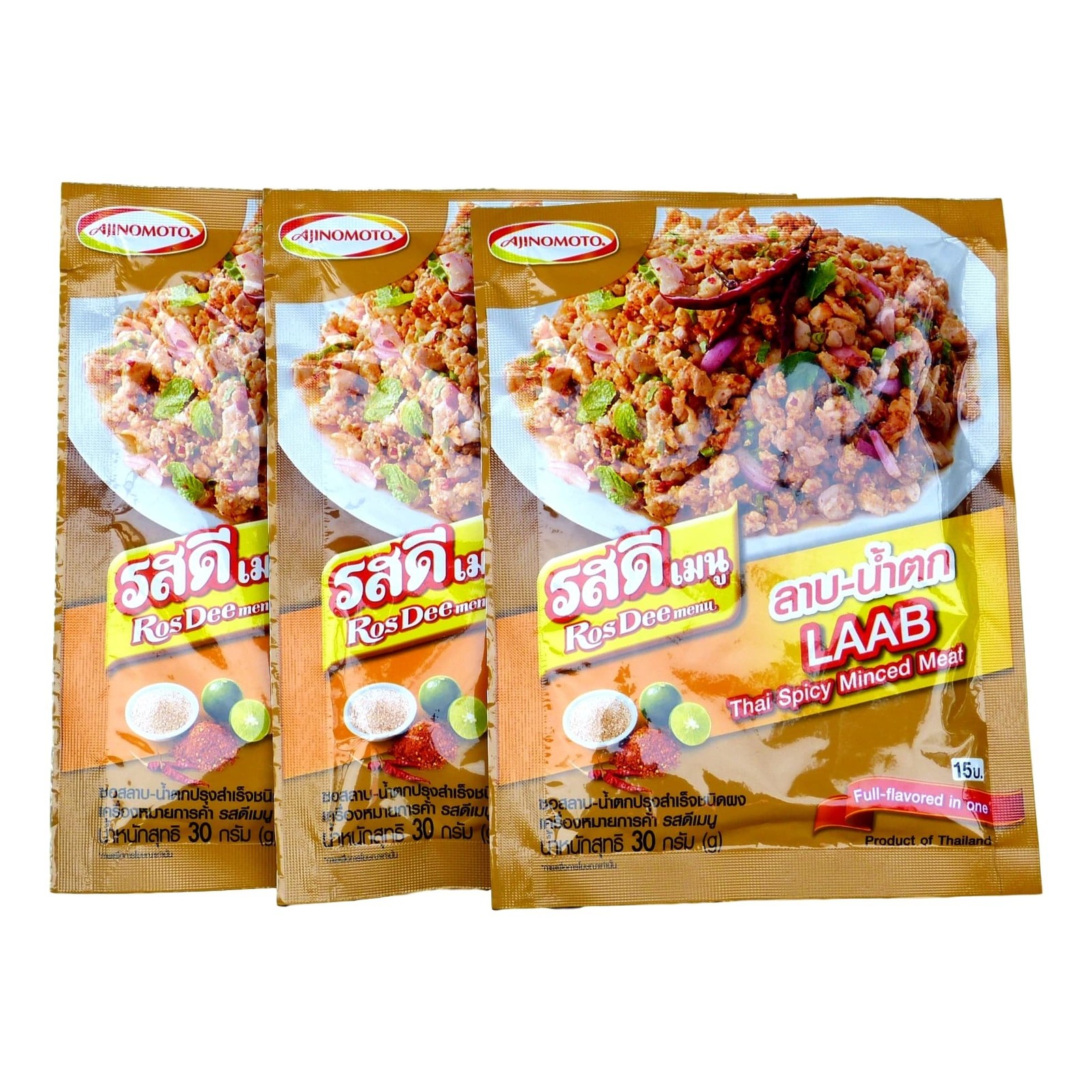 Ajinomoto Menu Laab Namtok Thai Isaan Seasoning Mix Pack of 3