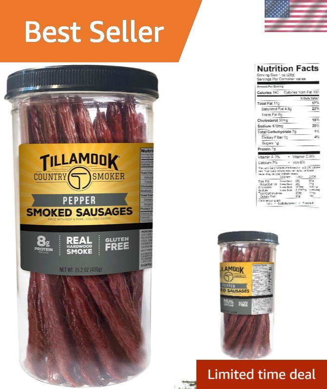 Tillamook Country Smoker Real Hardwood Smoked 15.2 Ounce (Pack of 1)