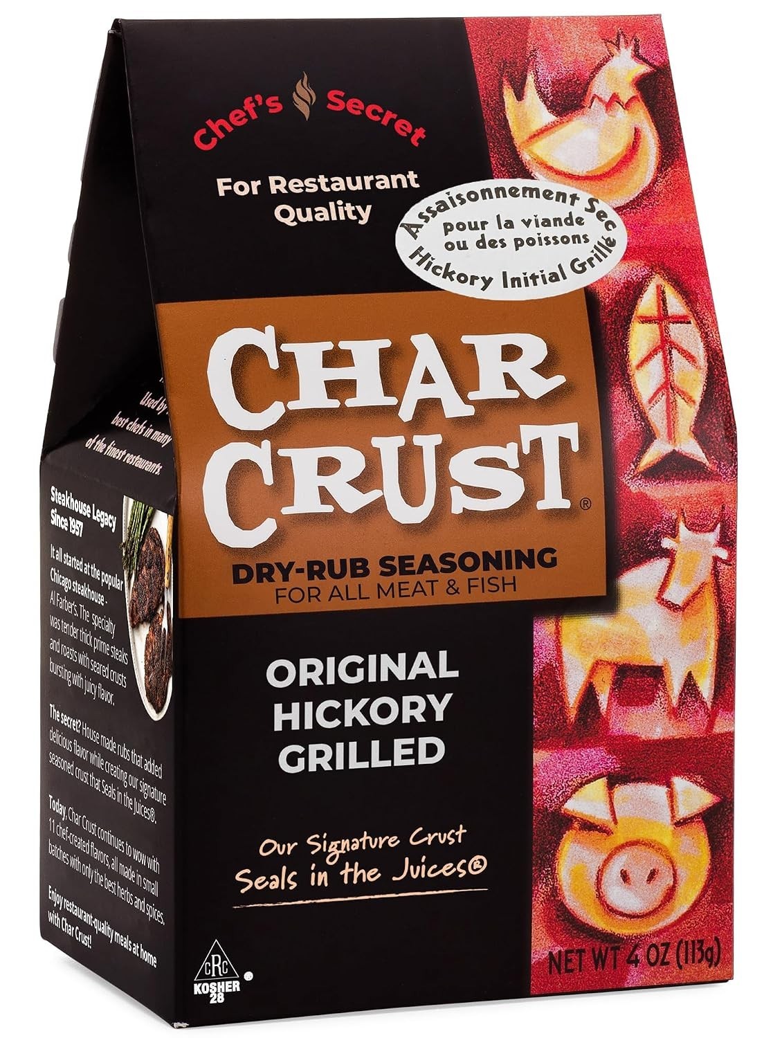 Hickory Grilled Dry-Rub Seasonings for Steaks & Ribs