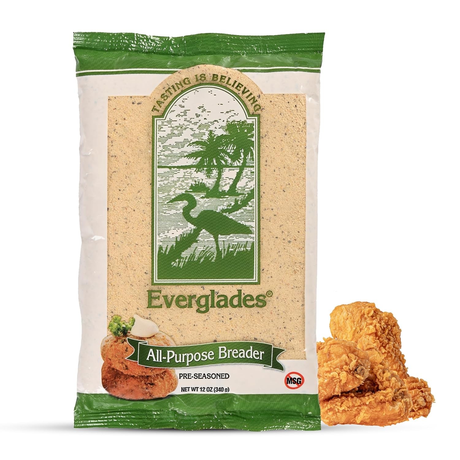 Everglades All Purpose Breading Mix 12 oz. Crispy Seafood & Fry Coating Spices