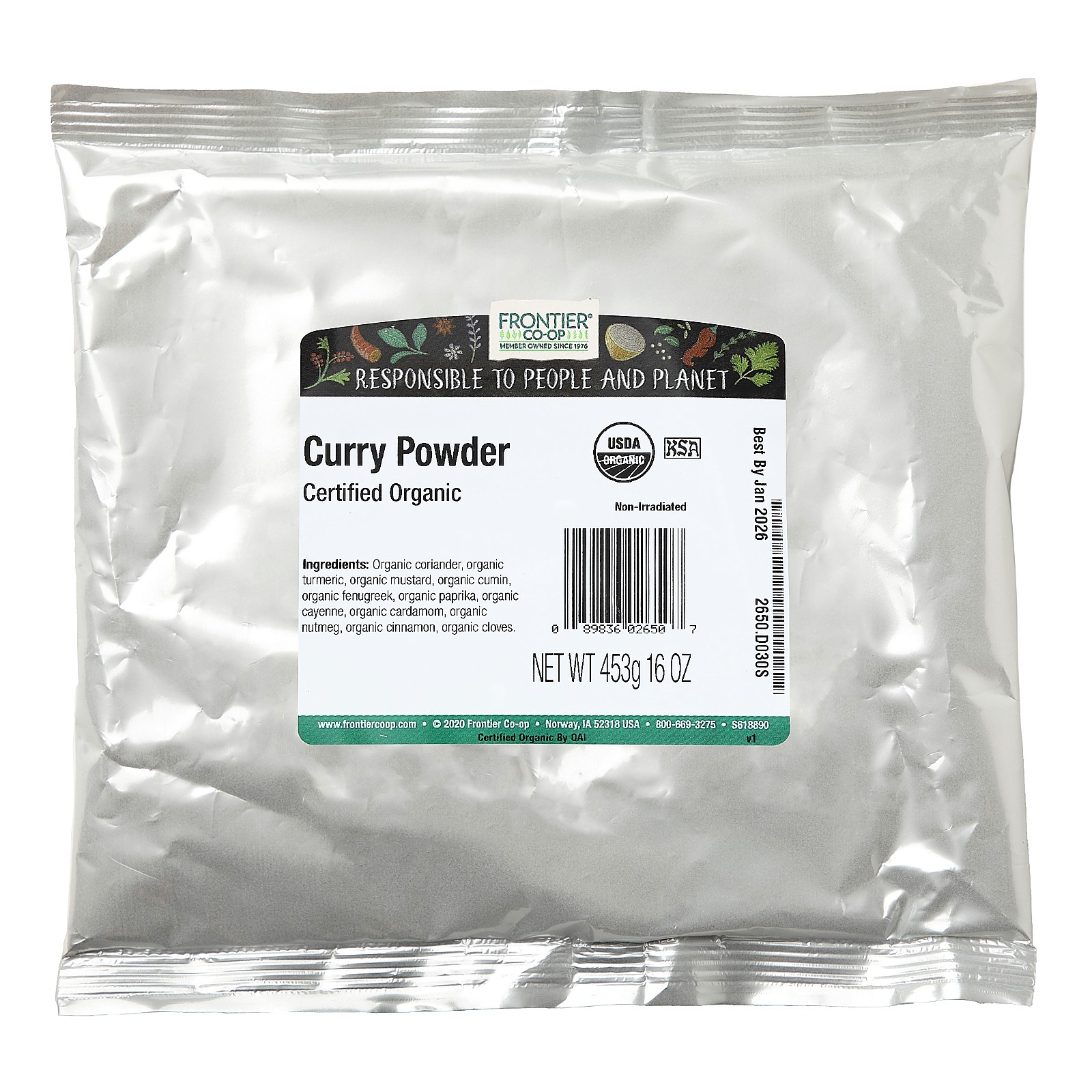Organic Curry Powder, 16 oz (453 g)