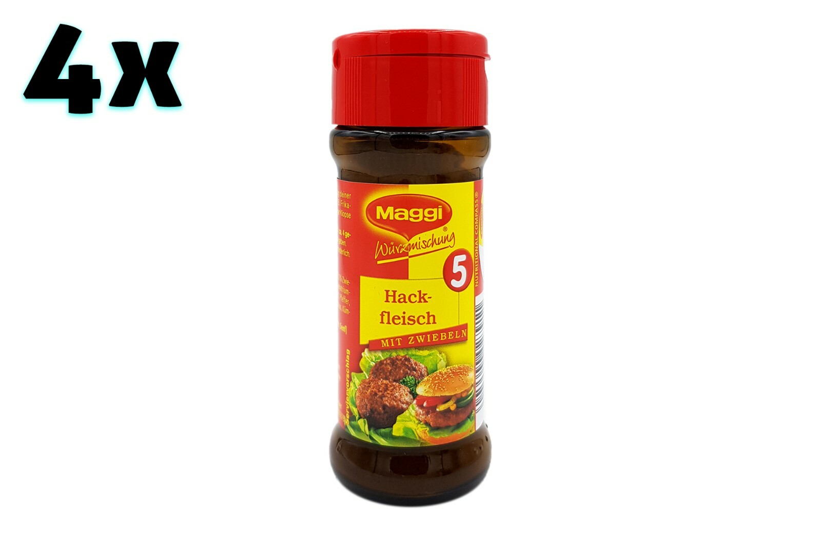 4x shakers Maggi Würzmischung 🍴 Nr. 5 minced / ground meat seasoning spice mix