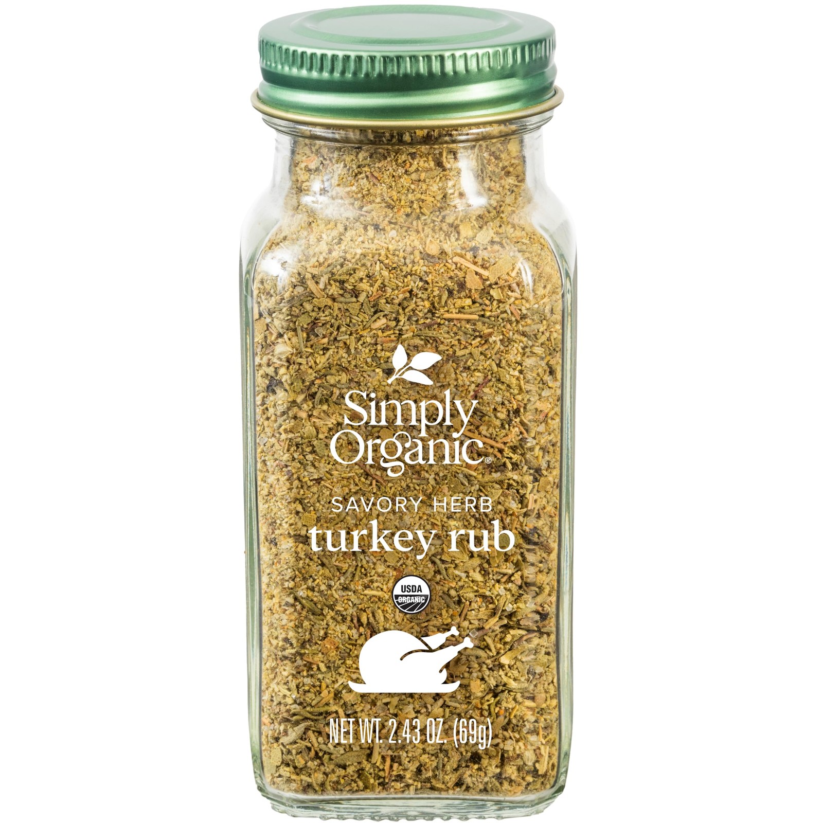 Simply Organic Turkey Rub, Certified Organic | 2.43 oz