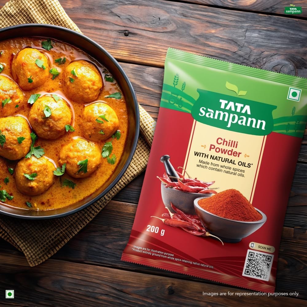 Tata Sampann Chilli Powder with Natural Oils, 200g, Lal Mirchi Powder
