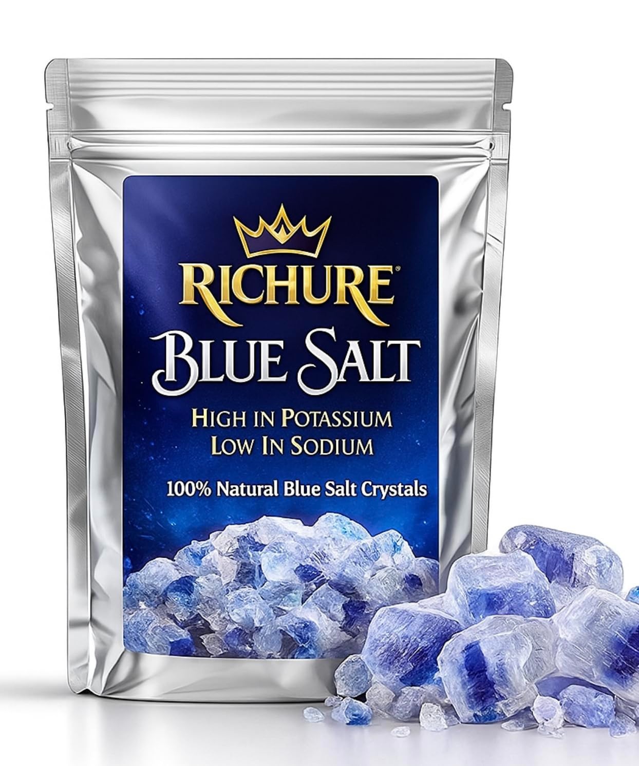 Ancient Blue Salt – Rare Mineral Treasure | High Potassium, Low Sodium, Pure & U