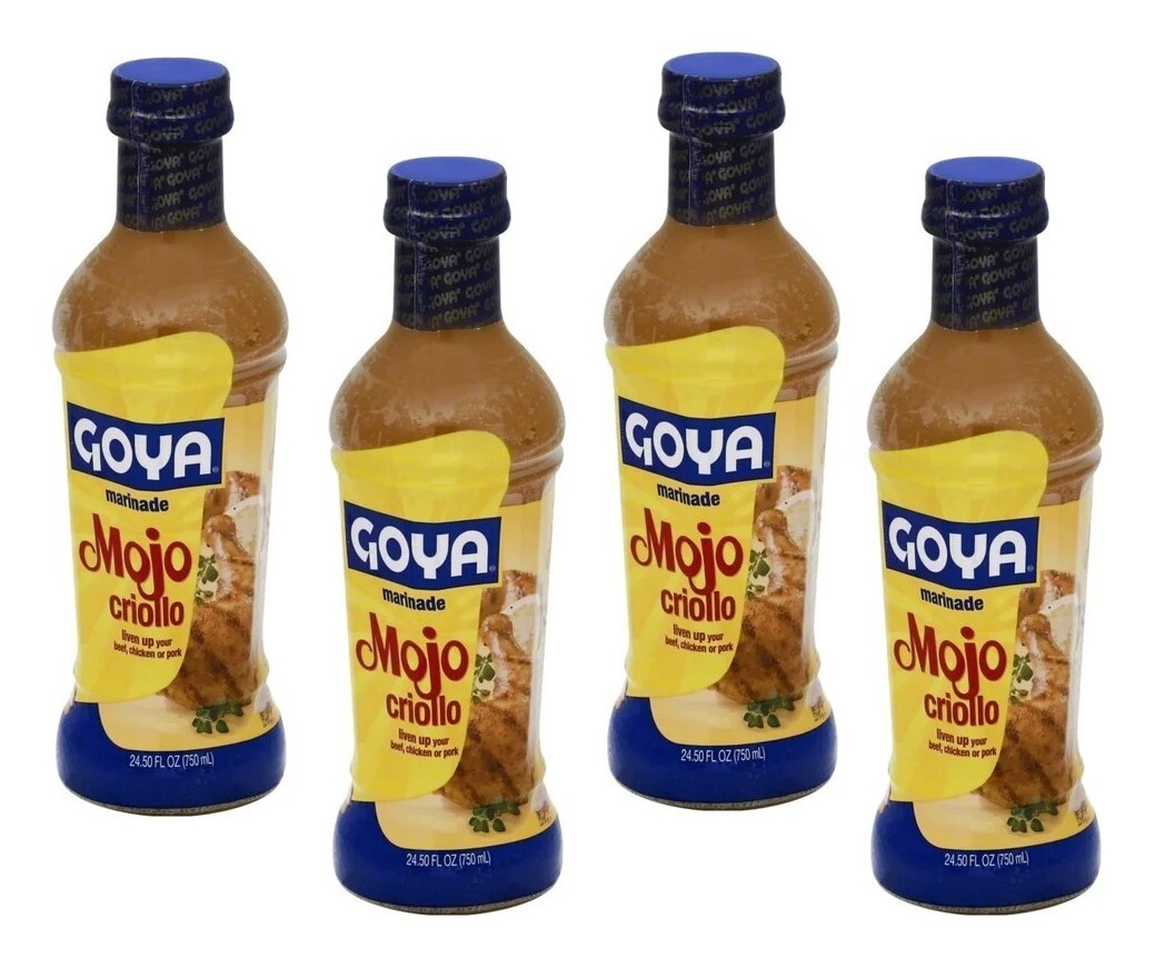 Goya Mojo Criollo Marinade – 4 Pack (24 Fl Oz Each) – Tangy Citrus Blend