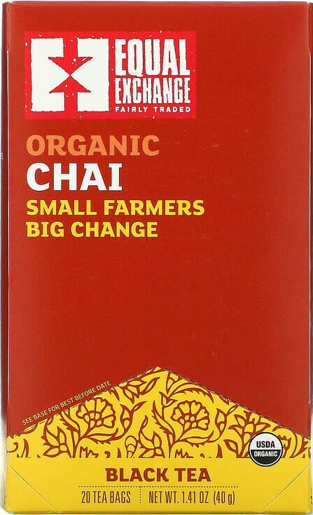 Equal Exchange Organic Chai Herbal Tea – 20 tea bags