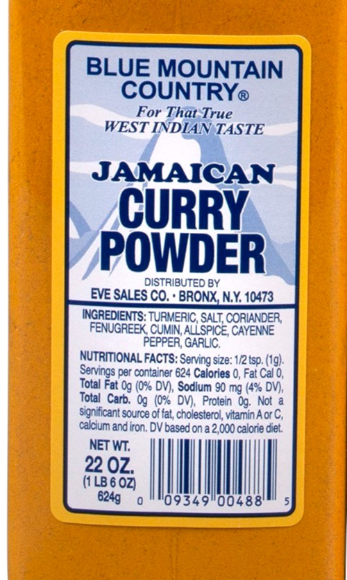 Blue Mountain Country Jamaican Curry Authentic Caribbean Seasoning 22oz, 2 pack