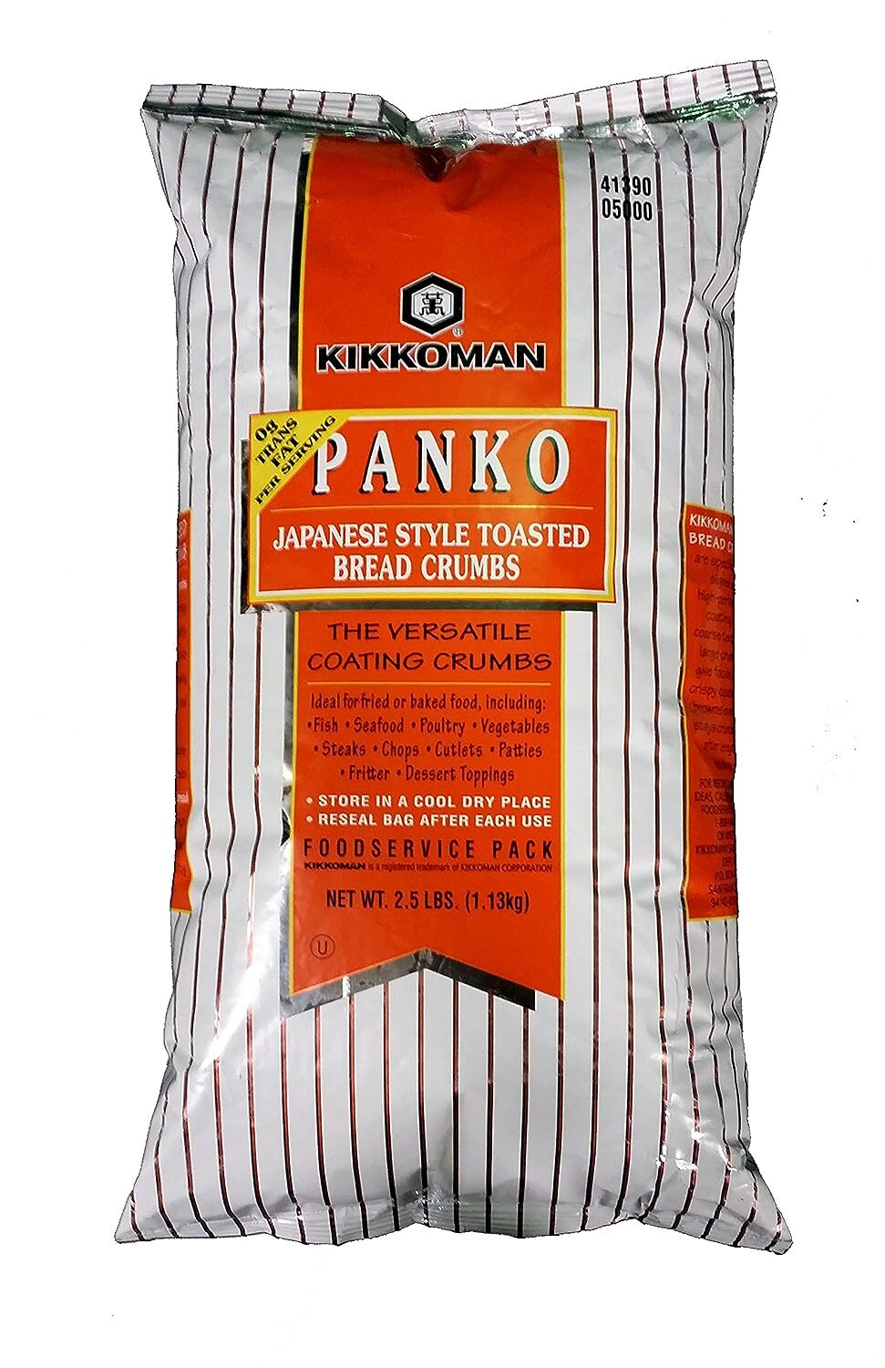 Kikkoman Panko Japanese Style Toasted Bread Crumbs Food Service Pack 2.5 Lbs (1.
