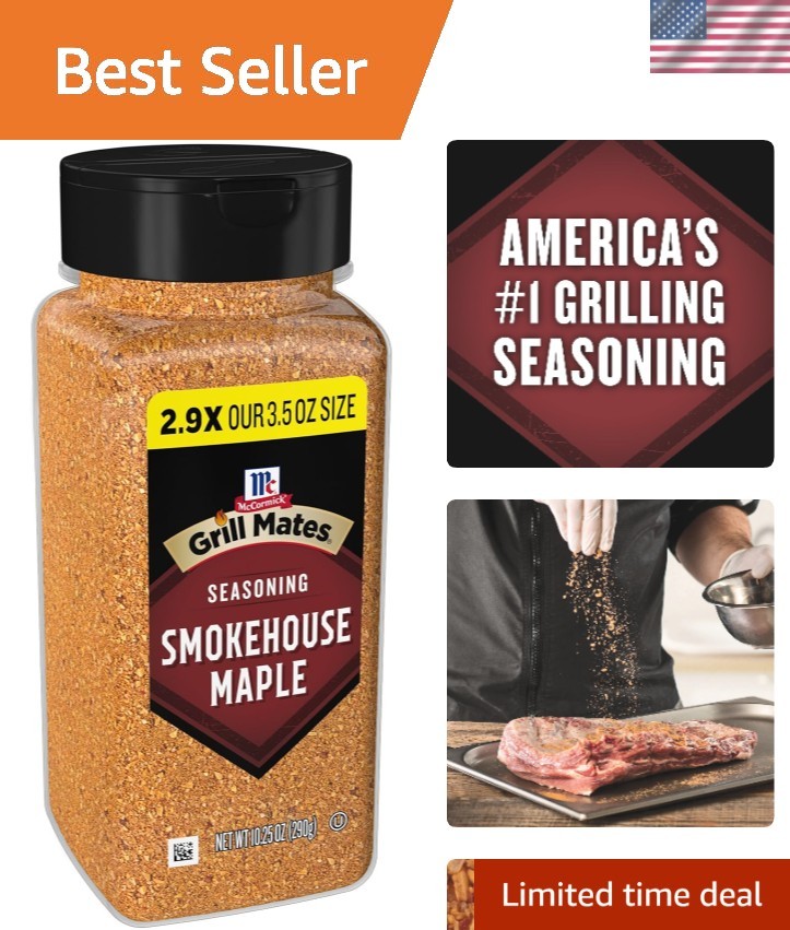 10.25 oz Gluten-Free Smokehouse Maple Seasoning – Natural Sweetness Unleashed