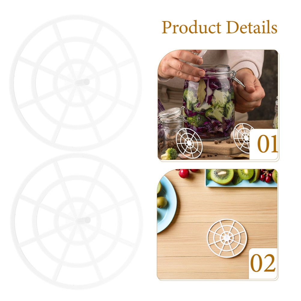 20 PCS Vegetable Press Rack Fermenting Jar Mesh Presser Fermentation Weights
