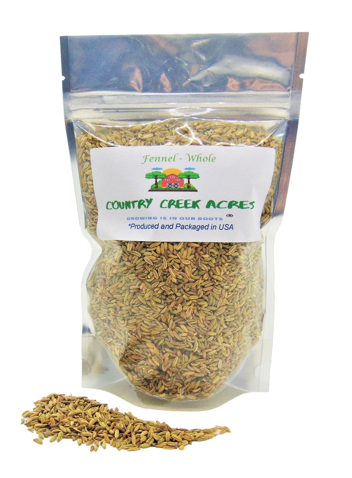 2 oz Whole Fennel Seasoning- A Sweet, Licorice Flavored Herb- Country Creek LLC