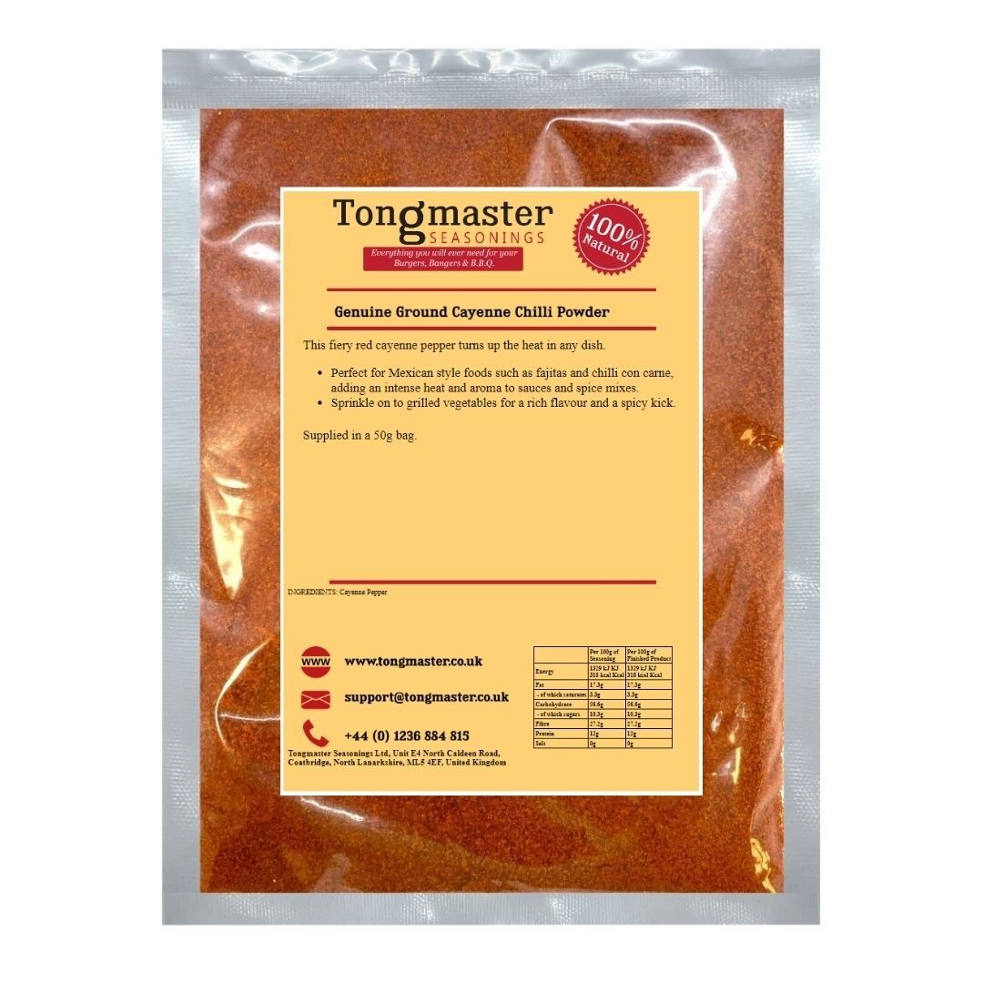 Ground Cayenne Chilli Powder – 500g (Shaker Jar)