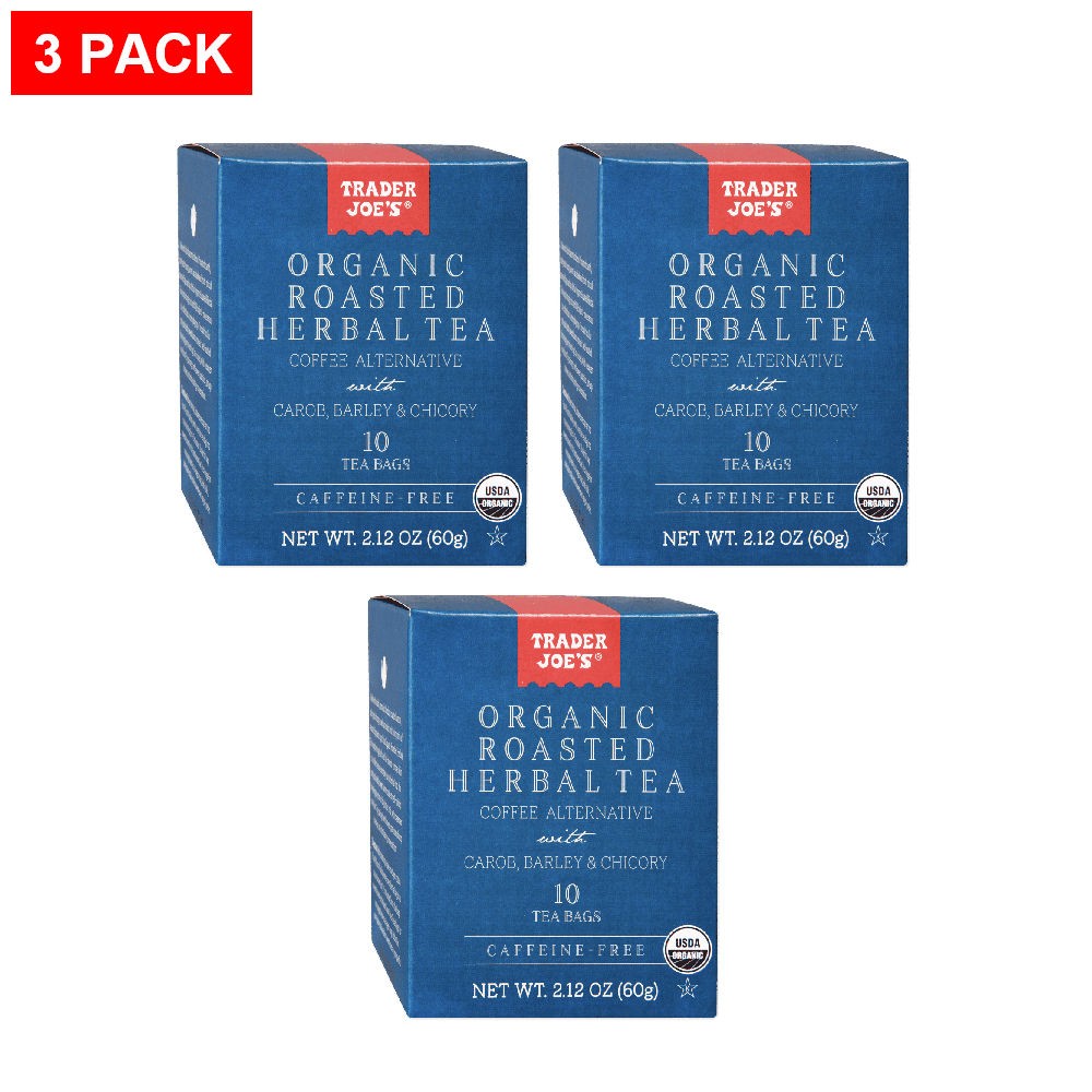 Trader Joe’s Organic Roasted Herbal Tea 10 Bag – Pack of 3