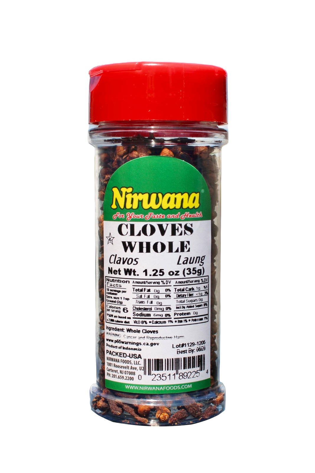 Nirwana Asian Indian spice CLOVES Whole 1.25 oz | Ounce (Pack of 1)
