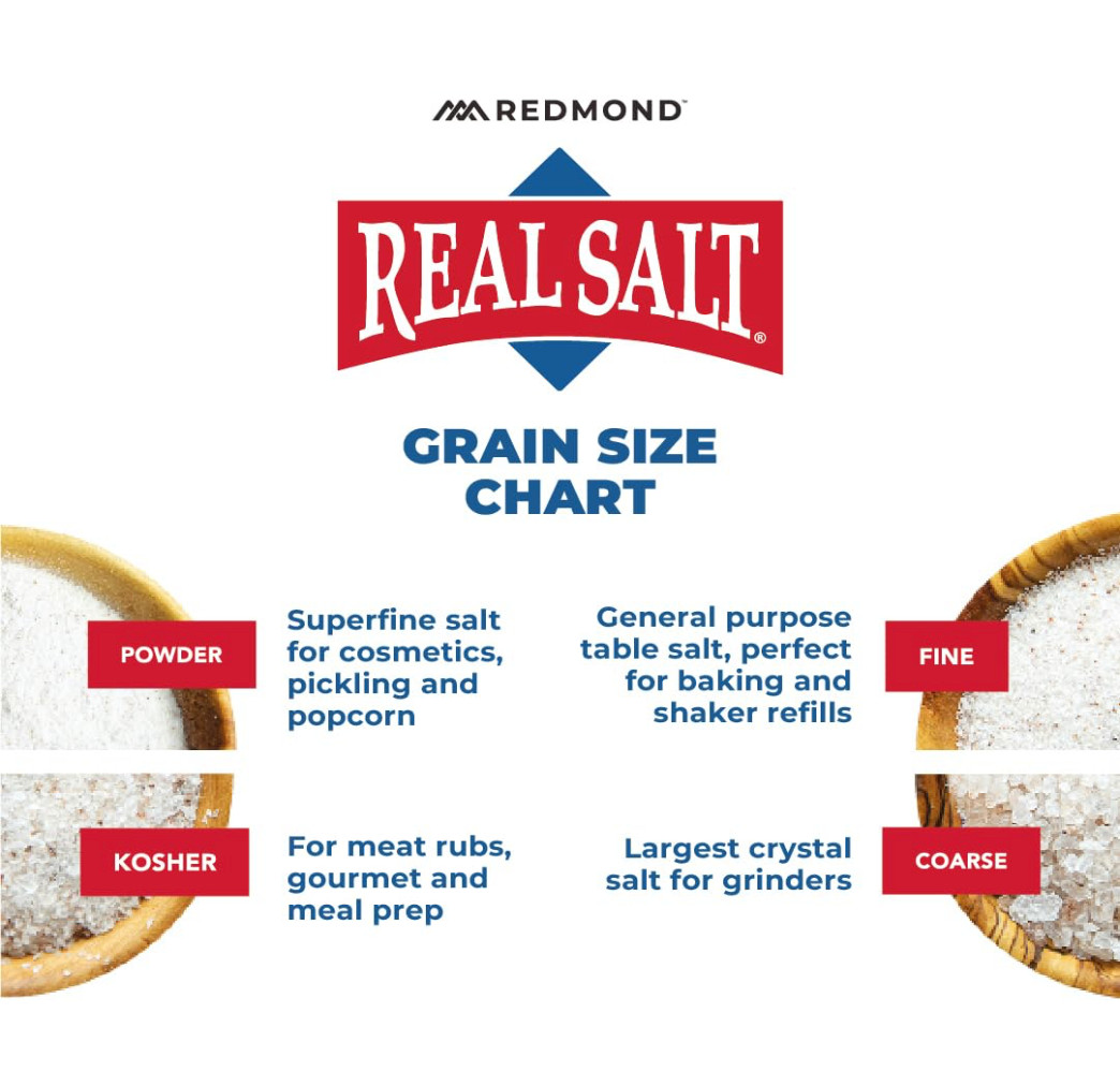 REDMOND Real Sea Salt – Natural Unrefined Gluten Free Fine, 26 Ounce Pouch (1 Pa