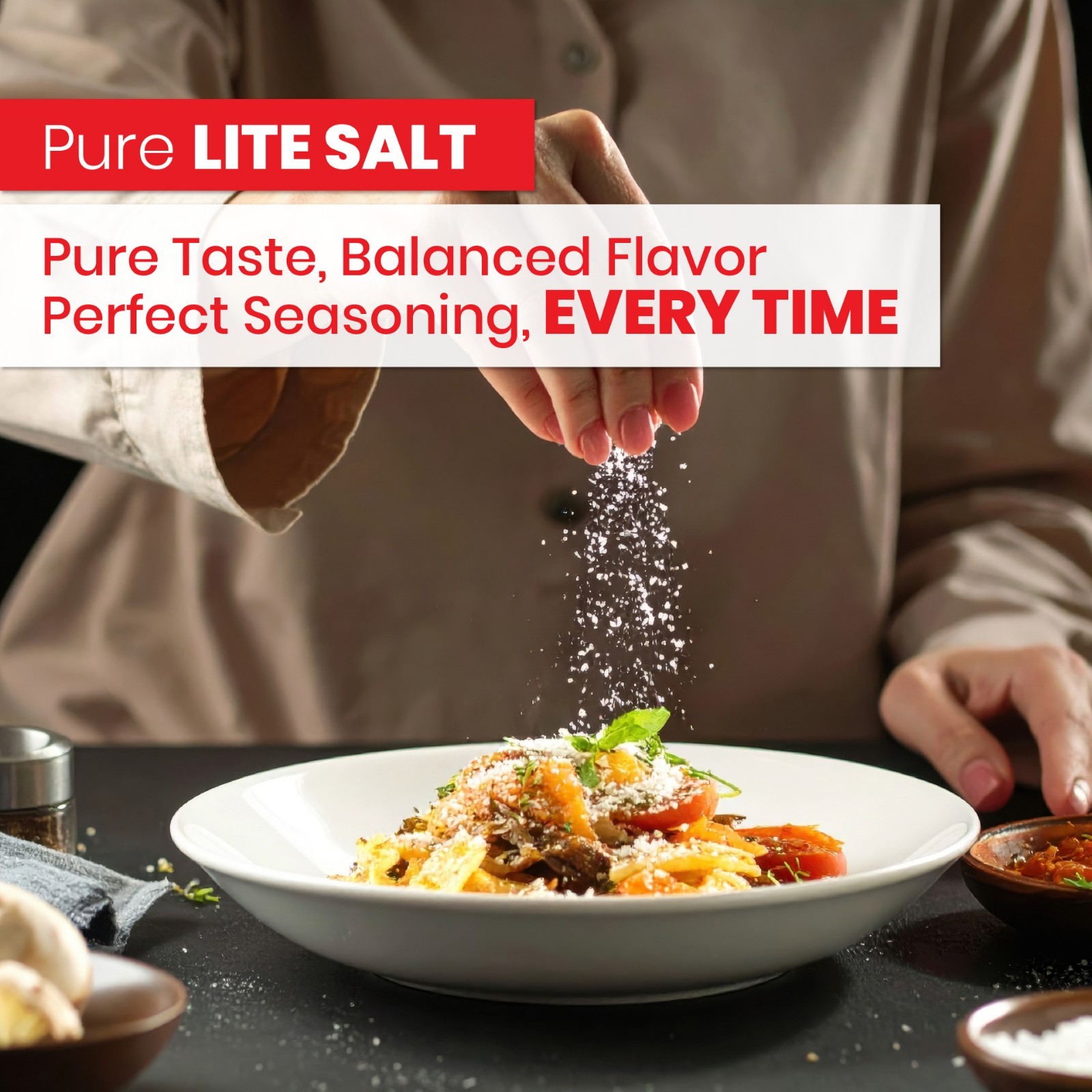 Pacific Pelican Iodized Lite Italian Sea Salt, Fine Grain, 1LB, Pack of 2